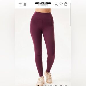 Girlfriend Collective Compressive High-Rise Pocket Legging NWT S Purple
